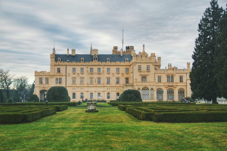 Explore the historic Lednice Castle, a UNESCO World Heritage Site, surrounded by beautiful gardens.